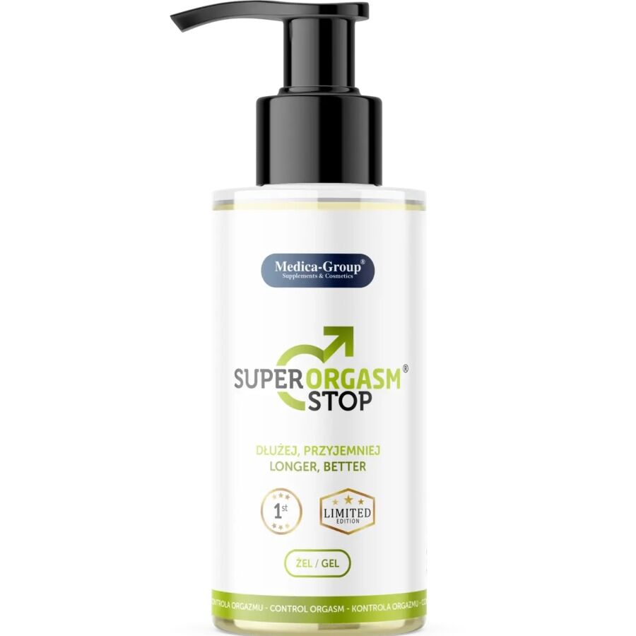 La marca MEDICA GROUP nos facilita esta imagen de su producto MEDICA GROUP - SÚPER ORGASM STOP GEL ÍNTIMO PARA HOMBRE 150 ML para nuestro catálogo.
