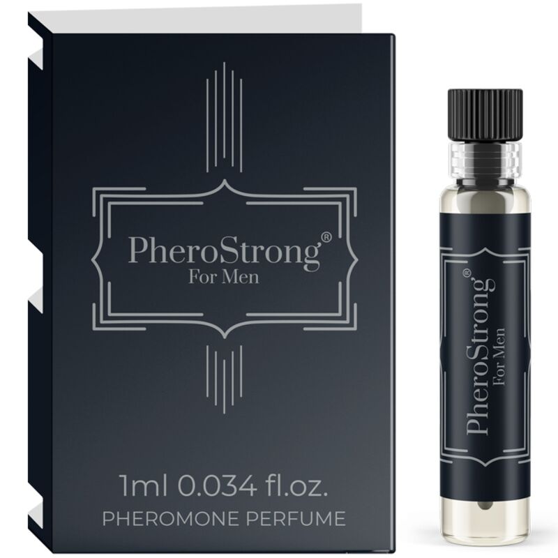 La marca PHEROSTRONG nos facilita esta imagen de su producto PHEROSTRONG - PERFUME CON FEROMONAS PARA HOMBRE 1 ML para nuestro catálogo.