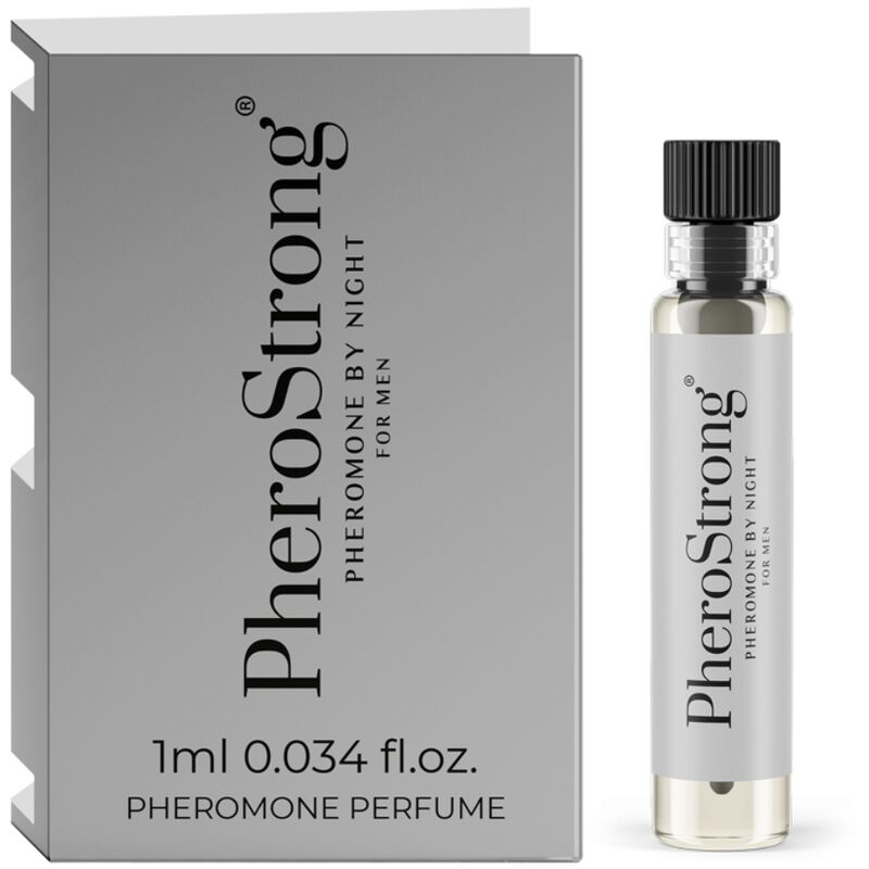 La marca PHEROSTRONG nos facilita esta imagen de su producto PHEROSTRONG - PERFUME CON FEROMONAS BY NIGHT PARA HOMBRE 1 ML para nuestro catálogo.