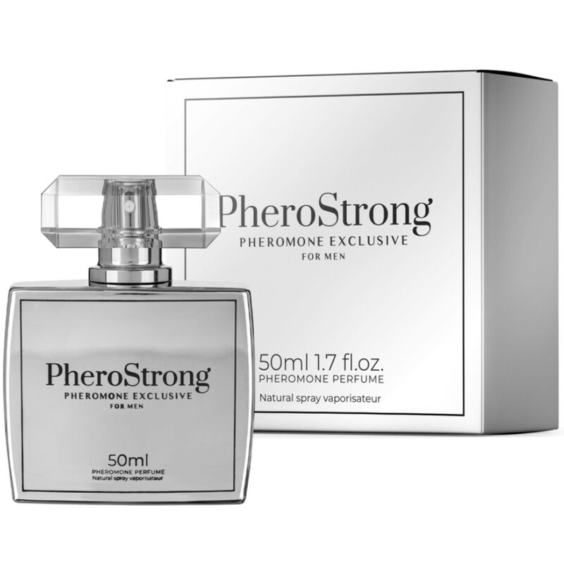 La marca PHEROSTRONG nos facilita esta imagen de su producto PHEROSTRONG - PERFUME CON FEROMONAS EXCLUSIVE PARA HOMBRE 50 ML para nuestro catálogo.