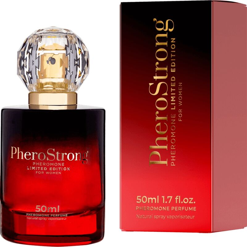 La marca PHEROSTRONG nos facilita esta imagen de su producto PHEROSTRONG - PERFUME CON FEROMONAS LIMITED EDITION PARA MUJER 50 ML para nuestro catálogo.