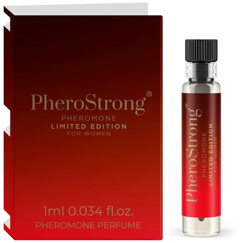 La marca PHEROSTRONG nos facilita esta imagen de su producto PHEROSTRONG - PERFUME CON FEROMONAS LIMITED EDITION PARA MUJER 1 ML para nuestro catálogo.