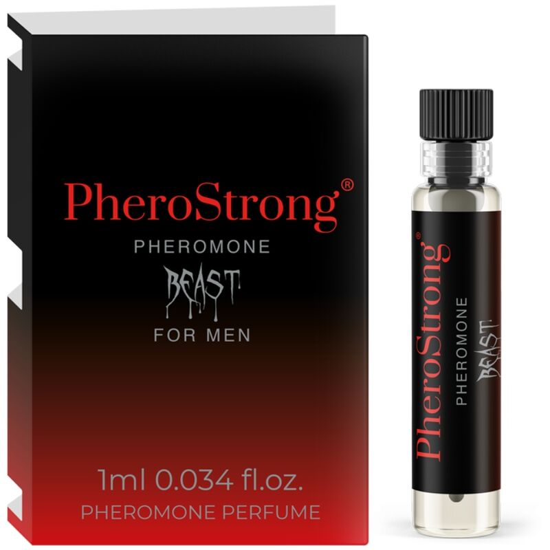 La marca PHEROSTRONG nos facilita esta imagen de su producto PHEROSTRONG - PERFUME CON FEROMONAS BEAST PARA HOMBRE 1 ML para nuestro catálogo.