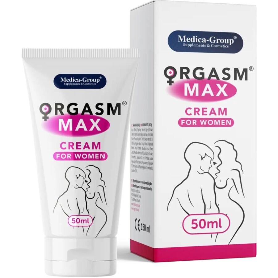 La marca MEDICA GROUP nos facilita esta imagen de su producto MEDICA GROUP - ORGASM MAX CREMA ÍNTIMA PARA MUJER 50 ML para nuestro catálogo.