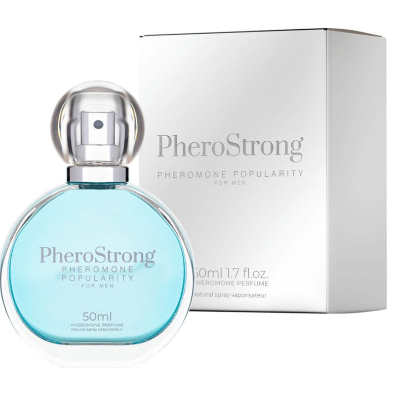 La marca PHEROSTRONG nos facilita esta imagen de su producto PHEROSTRONG - PERFUME CON FEROMONAS POPULARITY PARA HOMBRE 50 ML para nuestro catálogo.