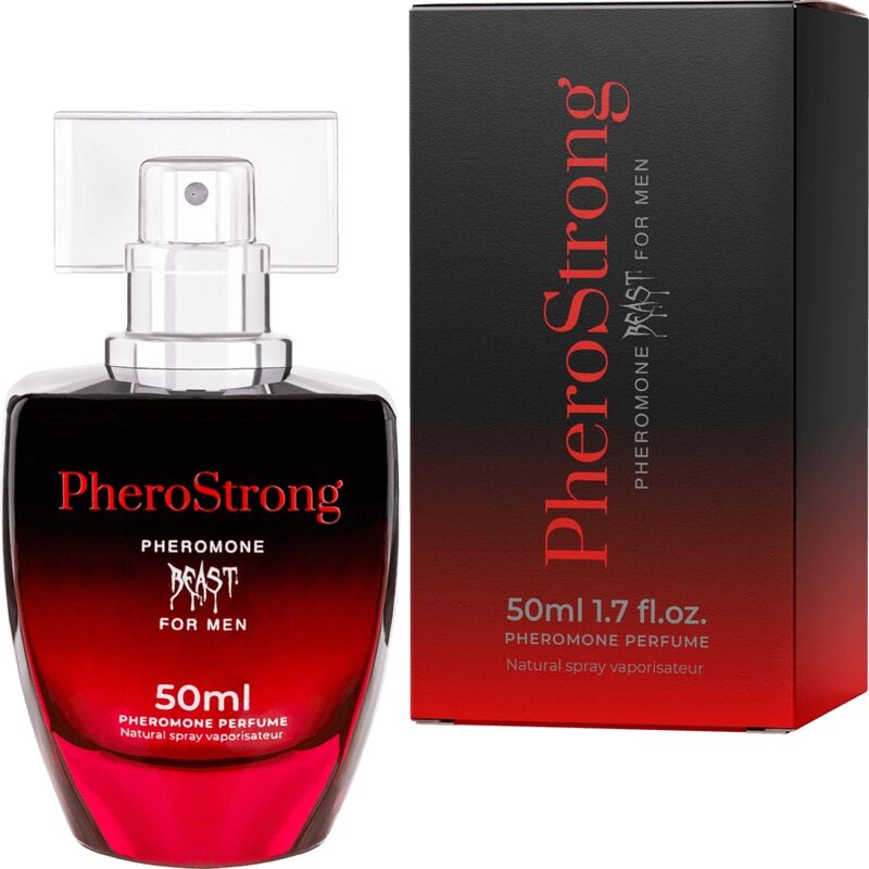 La marca PHEROSTRONG nos facilita esta imagen de su producto PHEROSTRONG - PERFUME CON FEROMONAS BEAST PARA HOMBRE 50 ML para nuestro catálogo.