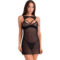 La marca LIVCO CORSETTI SETS nos facilita esta imagen de su producto LIVCO CORSETTI FASHION - KROLINA LC 90734 CHEMISE + TANGA NEGRO L/XL para nuestro catálogo.