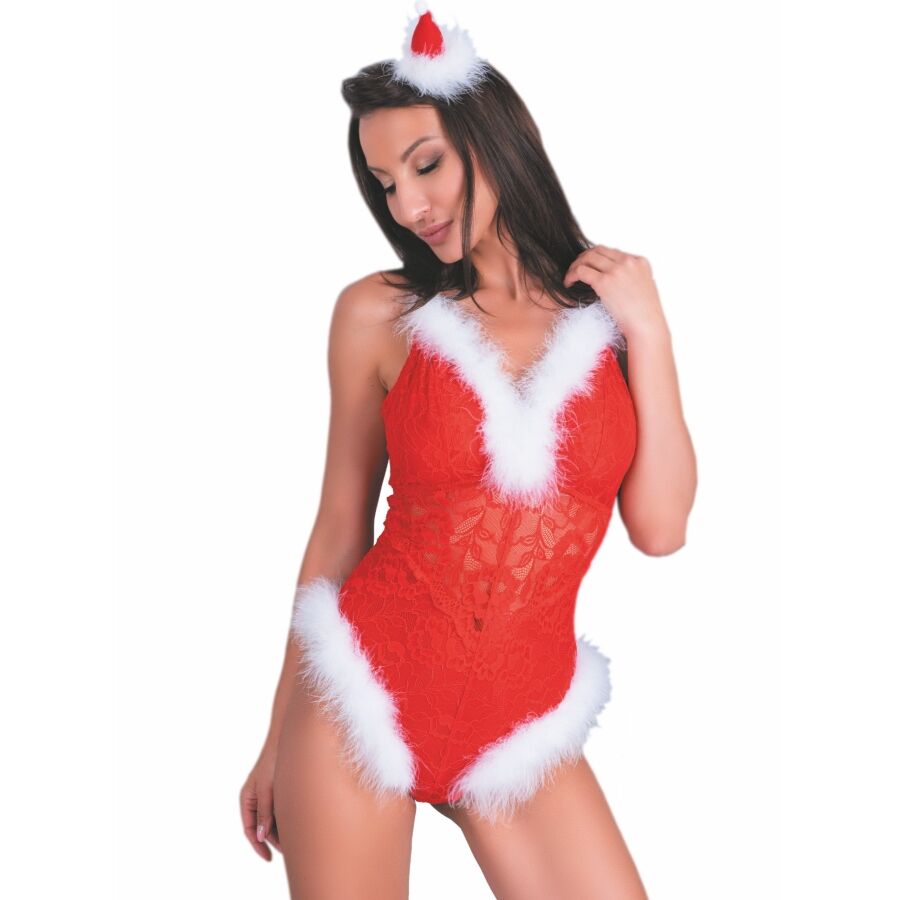 La marca LIVCO CORSETTI BODIES nos facilita esta imagen de su producto LIVCO CORSETTI FASHION - NAUGHTY SANTA LC 90706 BODY NAVIDEÑO L/XL para nuestro catálogo.