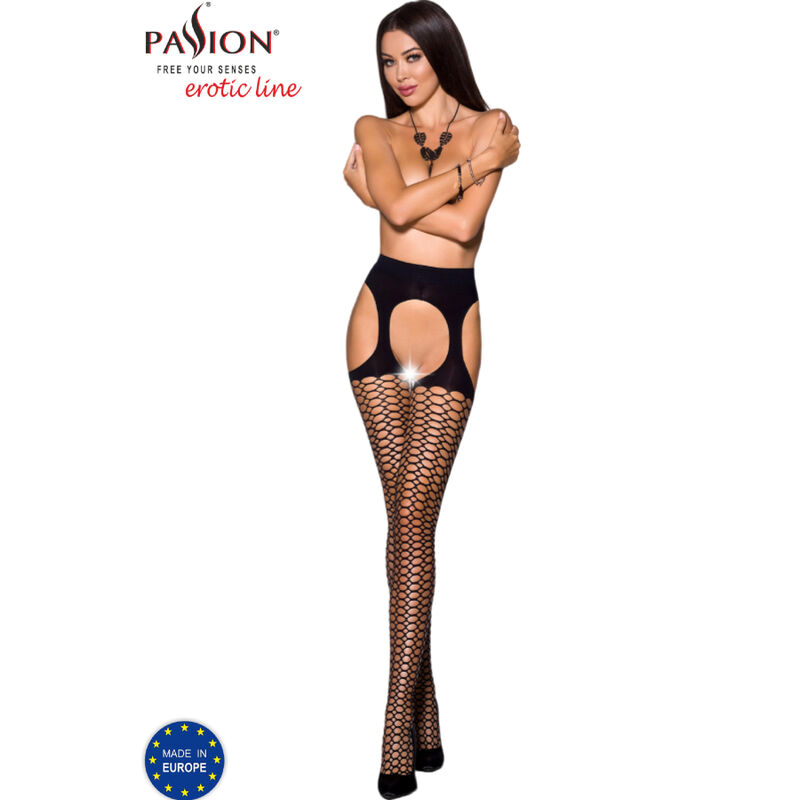 La marca PASSION WOMAN GARTER & STOCK nos facilita esta imagen de su producto PASSION - TIOPEN 004 MEDIAS NEGRO 3/4 40 DEN para nuestro catálogo.