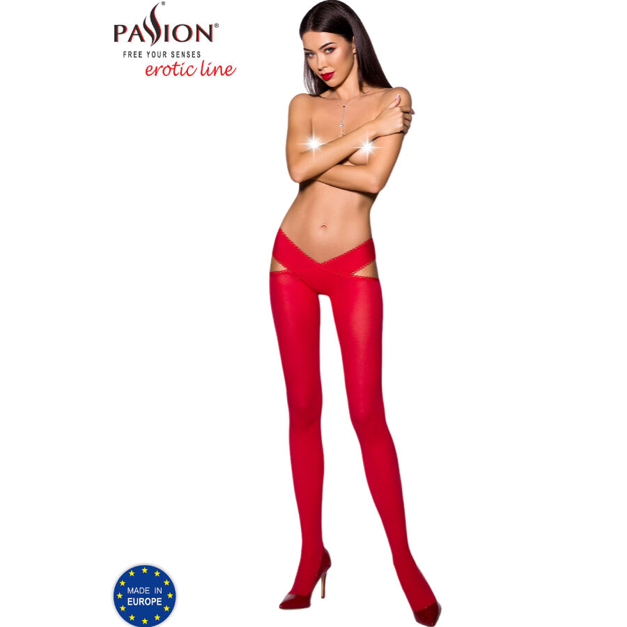 La marca PASSION WOMAN GARTER & STOCK nos facilita esta imagen de su producto PASSION - TIOPEN 005 MEDIAS ROJO 1/2 60 DEN para nuestro catálogo.