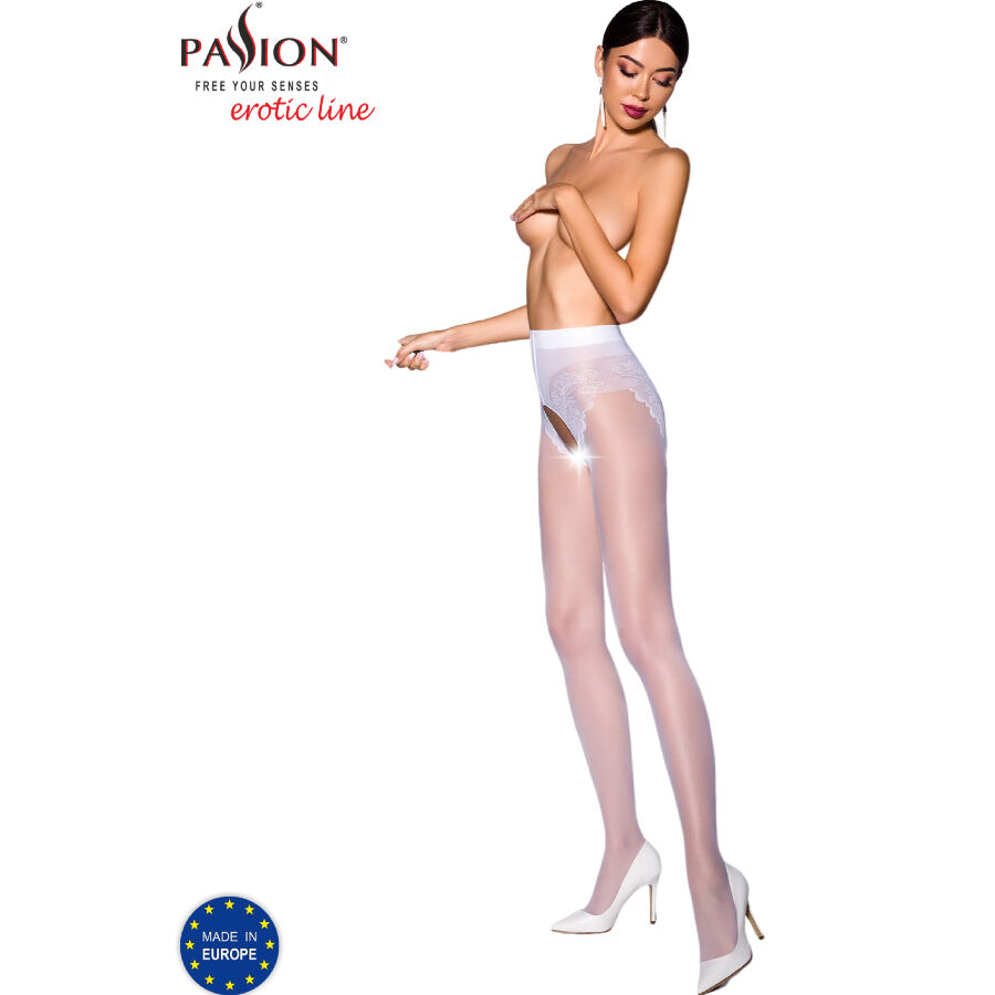 La marca PASSION WOMAN GARTER & STOCK nos facilita esta imagen de su producto PASSION - TIOPEN 006 MEDIAS BLANCO 1/2 30 DEN para nuestro catálogo.