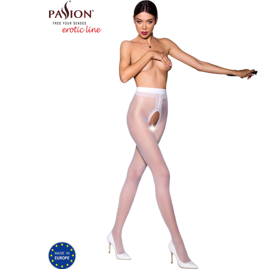 La marca PASSION WOMAN GARTER & STOCK nos facilita esta imagen de su producto PASSION - TIOPEN 007 MEDIAS BLANCO 1/2 20 DEN para nuestro catálogo.