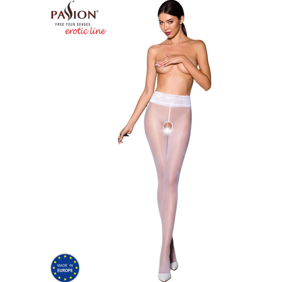La marca PASSION WOMAN GARTER & STOCK nos facilita esta imagen de su producto PASSION - TIOPEN 008 MEDIAS BLANCO 1/2 30 DEN para nuestro catálogo.