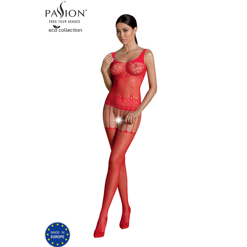 La marca PASSION WOMAN BODYSTOCKINGS nos facilita esta imagen de su producto PASSION - ECO COLLECTION BODYSTOCKING ECO BS001 ROJO para nuestro catálogo.