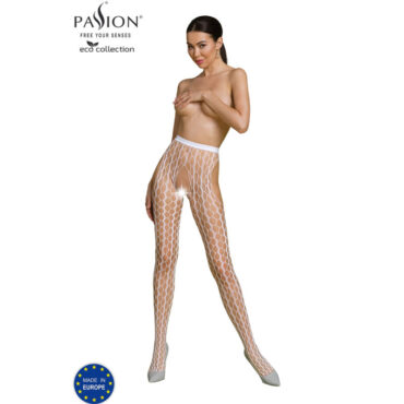 La marca PASSION WOMAN GARTER & STOCK nos facilita esta imagen de su producto PASSION - ECO COLLECTION BODYSTOCKING ECO S007 BLANCO para nuestro catálogo.