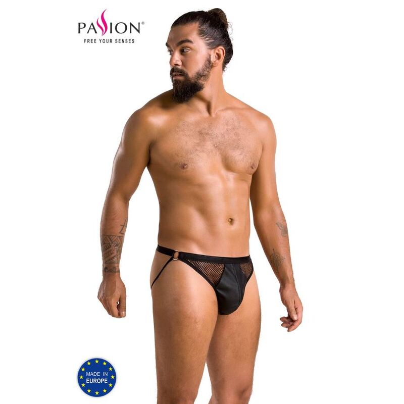 La marca PASSION MEN nos facilita esta imagen de su producto PASSION - 034 SLIP OPEN LUKE NEGRO S/M para nuestro catálogo.
