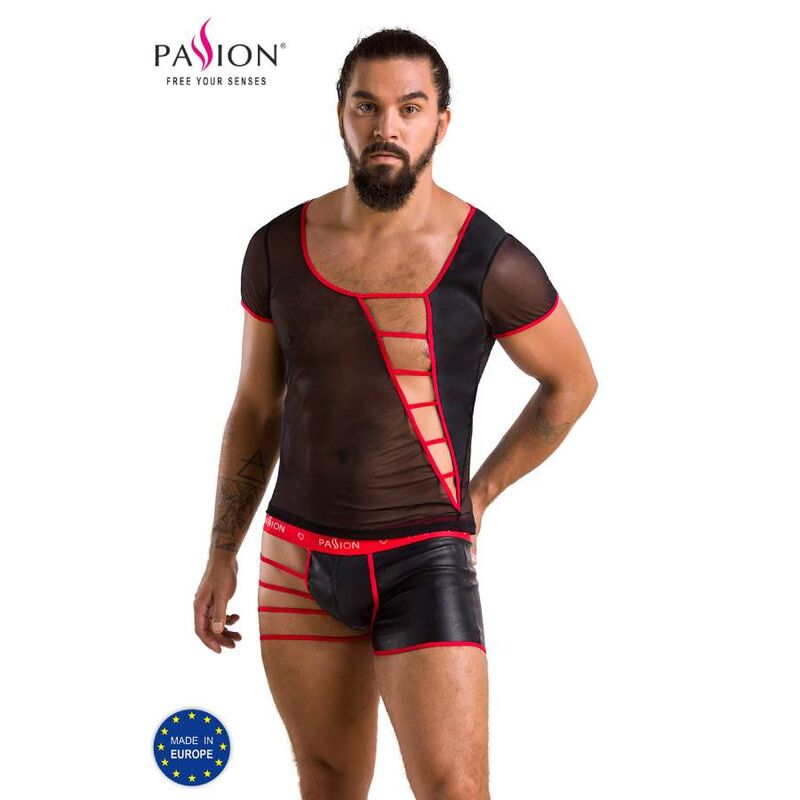 La marca PASSION MEN nos facilita esta imagen de su producto PASSION - 055 SET MARK NEGRO S/M para nuestro catálogo.