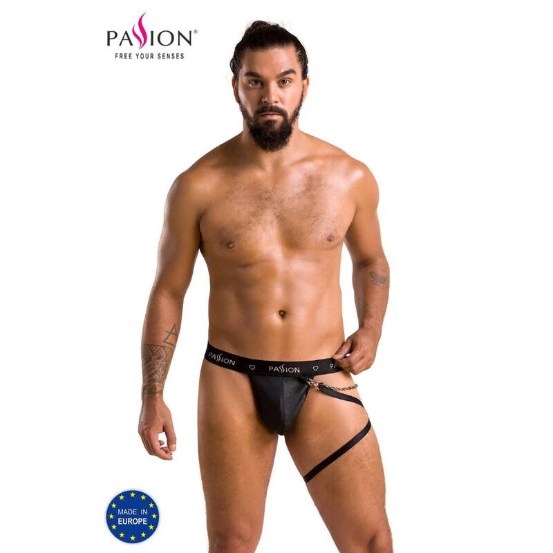 La marca PASSION MEN nos facilita esta imagen de su producto PASSION - 058 TANGA BILL NEGRO L/XL para nuestro catálogo.
