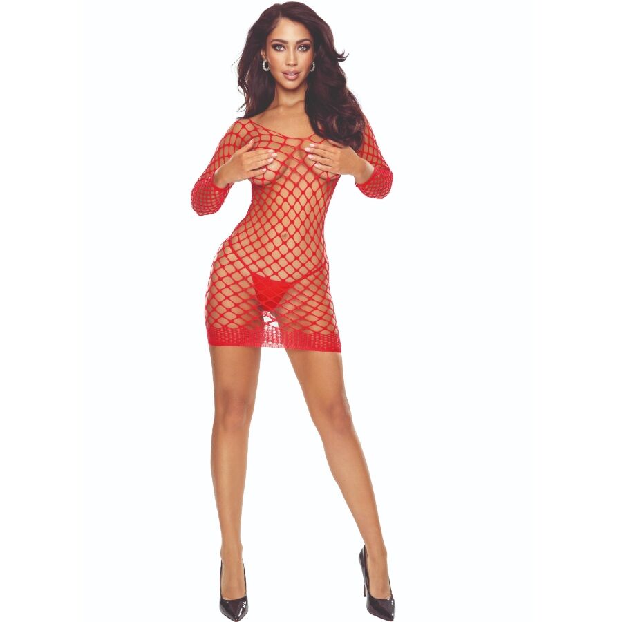 La marca PASSION WOMAN BODYSTOCKINGS nos facilita esta imagen de su producto PASSION - BS108 BODYSTOCKING REJILLA ROJO para nuestro catálogo.