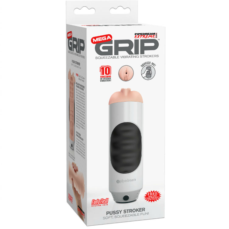 La marca EXTREME TOYZ nos facilita esta imagen de su producto EXTREME TOYZ - PIPEDREAM MEGA GRIP VAGINA MASTURBADOR VIBRADOR para nuestro catálogo.