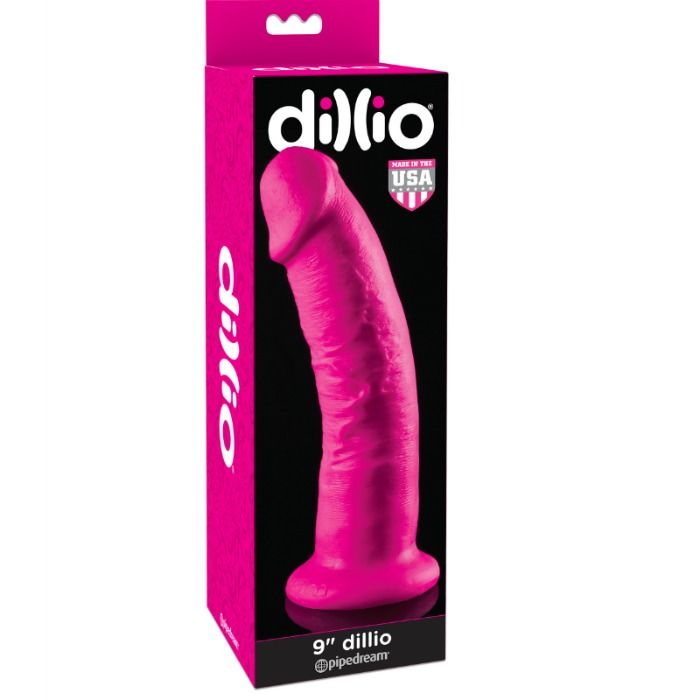 La marca DILLIO nos facilita esta imagen de su producto DILLIO - DILDO CON VENTOSA ROSA 22.9 CM para nuestro catálogo.