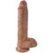 La marca KING COCK nos facilita esta imagen de su producto KING COCK - PENE REALÍSTICO CON TESTÍCULOS 19.8 CM CARAMELO para nuestro catálogo.