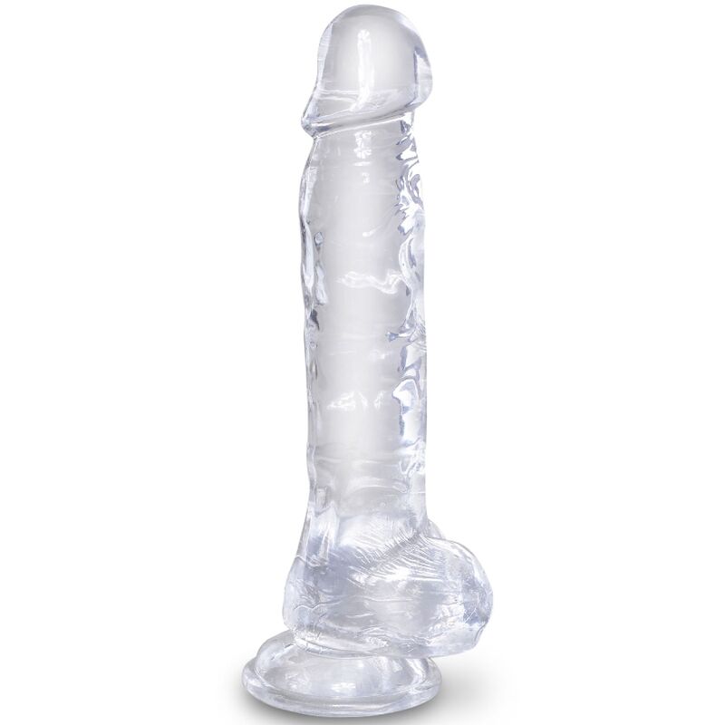 La marca KING COCK nos facilita esta imagen de su producto KING COCK - CLEAR PENE REALÍSTICO CON TESTÍCULOS 16.5 CM TRANSPARENTE para nuestro catálogo.