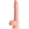 La marca KING COCK nos facilita esta imagen de su producto KING COCK - PENE REALÍSTICO CON TESTÍCULOS 19.4 CM NATURAL para nuestro catálogo.