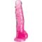 La marca KING COCK nos facilita esta imagen de su producto KING COCK - CLEAR PENE REALÍSTICO CON TESTÍCULOS 16.5 CM ROSA para nuestro catálogo.