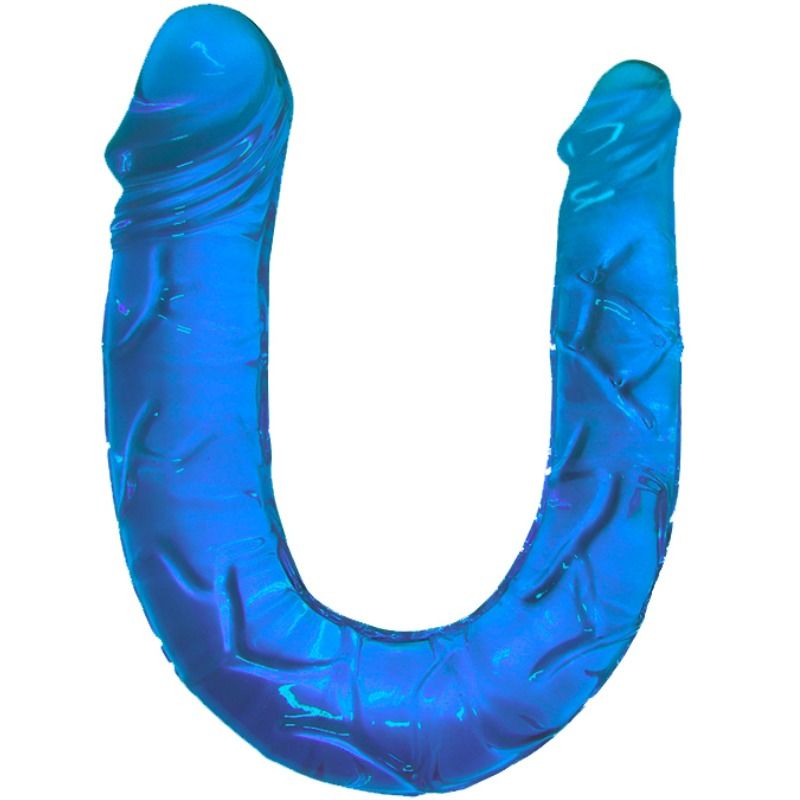 La marca BAILE DILDOS nos facilita esta imagen de su producto BAILE - DOUBLE DONG DILDO DOBLE AZUL para nuestro catálogo.