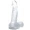 La marca BAILE DILDOS nos facilita esta imagen de su producto BAILE - DILDO REALÍSTICO CON VENTOSA Y TESTÍCULOS 16.7 CM TRANSPARENTE para nuestro catálogo.