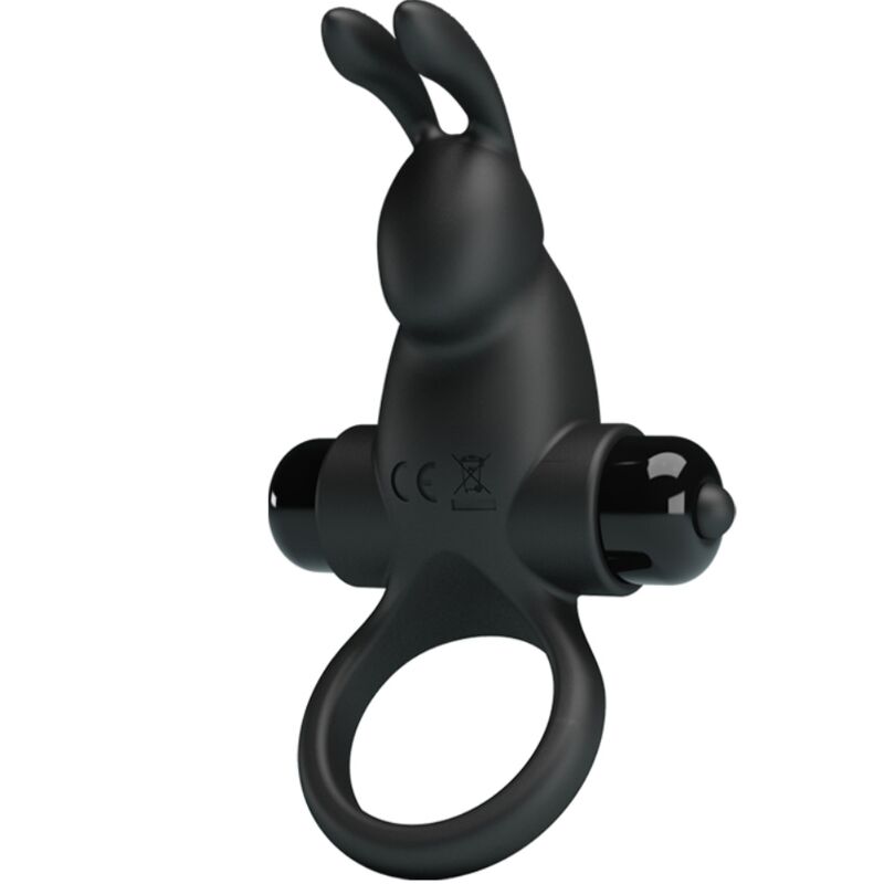 La marca PRETTY LOVE nos facilita esta imagen de su producto PRETTY LOVE - ANILLO VIBRADOR + ESTIMULADOR RABBIT CLÍTORIS 10 VIBRACIONES NEGRO para nuestro catálogo.