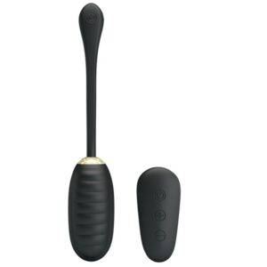 La marca PRETTY LOVE SMART nos facilita esta imagen de su producto PRETTY LOVE - DOREEN HUEVO VIBRADOR DE LUJO RECARGABLE NEGRO CONTROL REMOTO para nuestro catálogo.