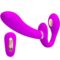 La marca PRETTY LOVE nos facilita esta imagen de su producto PRETTY LOVE - THUNDERBIRD VIBRADOR DOBLE STRAP-ON CONTROL REMOTO MORADO para nuestro catálogo.