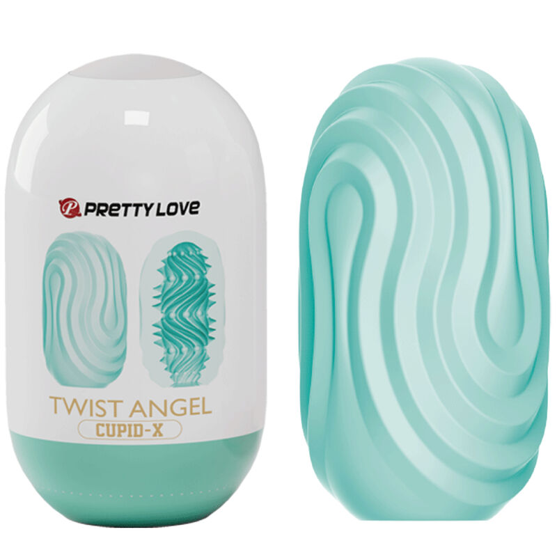 La marca PRETTY LOVE MALE nos facilita esta imagen de su producto PRETTY LOVE - HUEVO MASTURBADOR TWIST ANGEL CUPID para nuestro catálogo.
