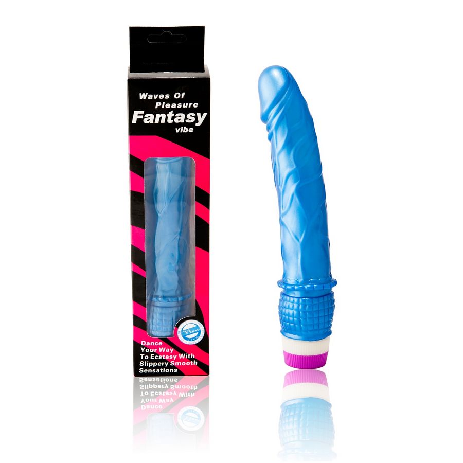 La marca BAILE VIBRATORS nos facilita esta imagen de su producto BAILE - WAVES OF PLEASURE VIBRADOR 23 CM AZUL para nuestro catálogo.
