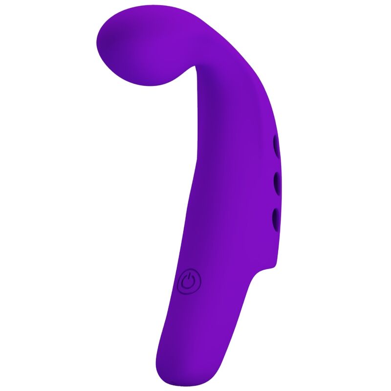 La marca PRETTY LOVE SMART nos facilita esta imagen de su producto PRETTY LOVE - GORGON VIBRADOR DE DEDO RECARGABLE MORADO para nuestro catálogo.