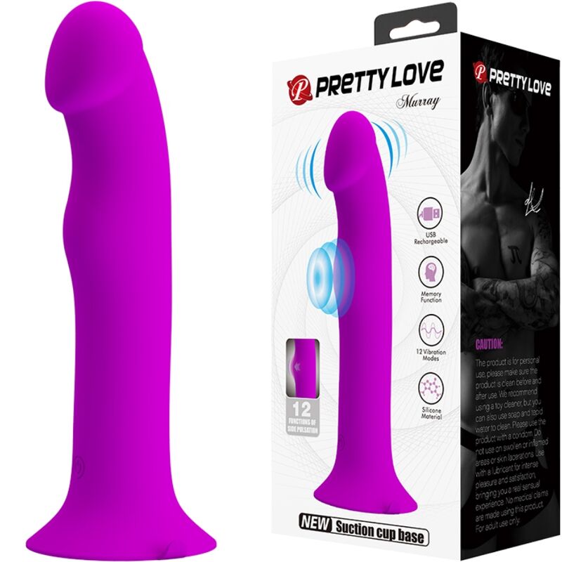 La marca PRETTY LOVE FLIRTATION nos facilita esta imagen de su producto PRETTY LOVE - MURRAY VIBRADOR Y ESTIMULADOR PUNTO G MORADO para nuestro catálogo.