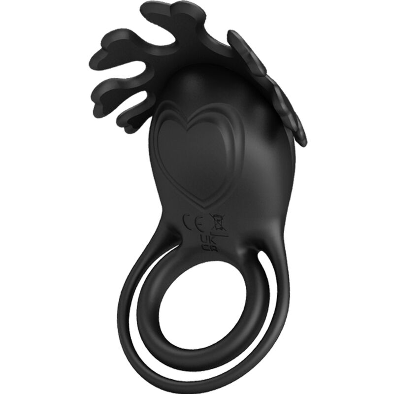 La marca PRETTY LOVE MALE nos facilita esta imagen de su producto PRETTY LOVE - RUBEN ANILLO VIBRADOR 7 VIBRACIONES SILICONA NEGRO para nuestro catálogo.