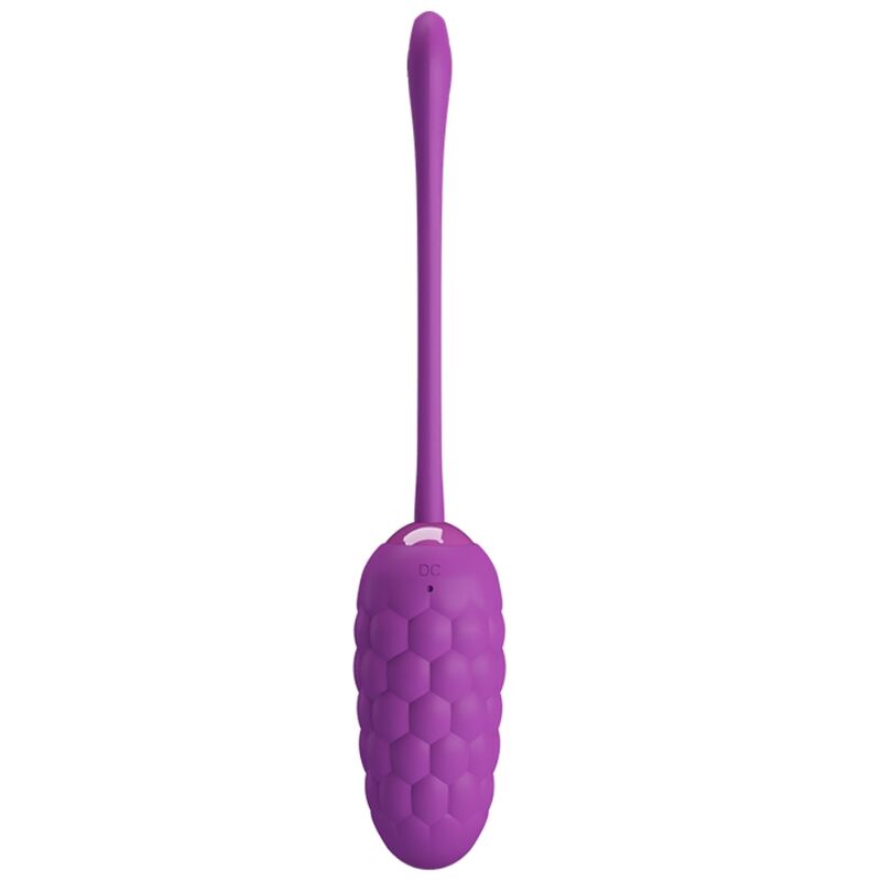 La marca PRETTY LOVE SMART nos facilita esta imagen de su producto PRETTY LOVE - HUEVO VIBRADOR CON TEXTURA MARINA RECARGABLE MORADO para nuestro catálogo.
