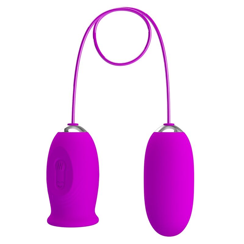 La marca PRETTY LOVE FLIRTATION nos facilita esta imagen de su producto PRETTY LOVE - DAISY HUEVO DUAL VIBRADOR RECARGABLE MORADO para nuestro catálogo.