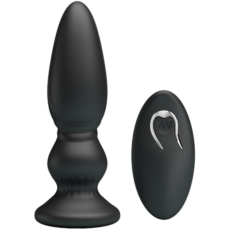 La marca MR PLAY nos facilita esta imagen de su producto MR PLAY - VIBRADOR POTENTE CONTROL REMOTO ANAL PLUG NEGRO para nuestro catálogo.