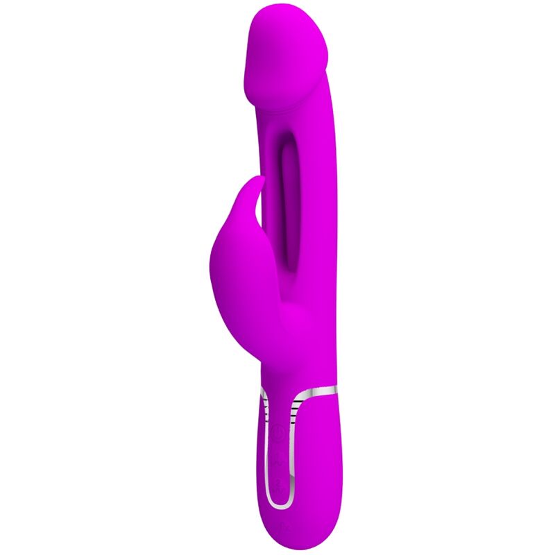 La marca PRETTY LOVE FLIRTATION nos facilita esta imagen de su producto PRETTY LOVE - KAMPAS VIBRADOR RABBIT 3 EN 1 MULTIFUNCIÓN CON LENGUA FUCSIA para nuestro catálogo.