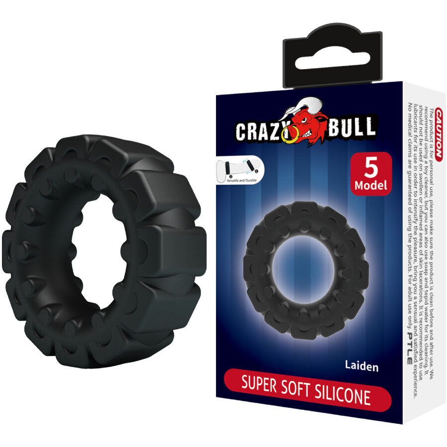 La marca CRAZY BULL nos facilita esta imagen de su producto CRAZY BULL - LAIDEN ANILLO SILICONA MODELO 5 para nuestro catálogo.