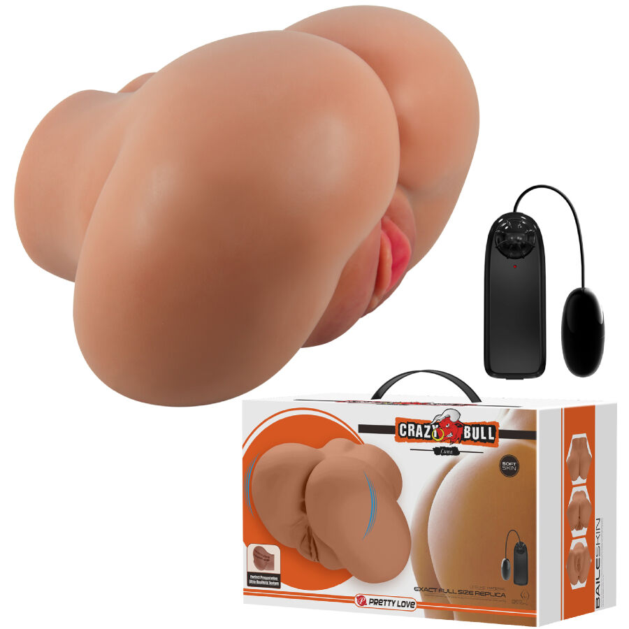 La marca CRAZY BULL nos facilita esta imagen de su producto CRAZY BULL - LUNA TRASERO VIBRADOR CON VAGINA Y ANO REALÍSTICO CONTROL REMOTO para nuestro catálogo.