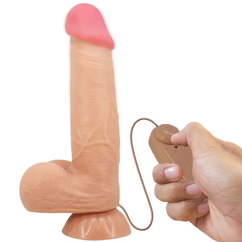 La marca PRETTY LOVE HIGH GRADE nos facilita esta imagen de su producto PRETTY LOVE - SLIDING SKIN SERIES DILDO REALÍSTICO CON VENTOSA PIEL DESLIZANTE CONTROL REMOTO  NATURAL 21.8 CM para nuestro catálogo.