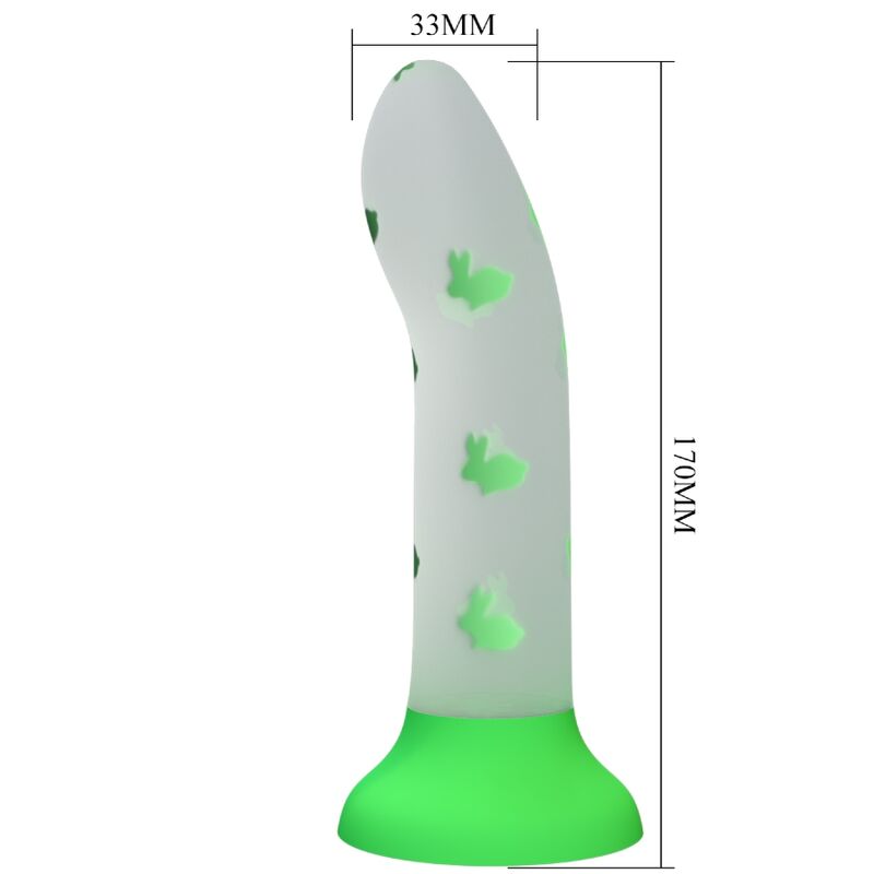 La marca PRETTY LOVE FLIRTATION nos facilita esta imagen de su producto PRETTY LOVE - MAGICAL NIGHTFALL DILDO SIN VIBRACIÓN LUMINOSO VERDE para nuestro catálogo.