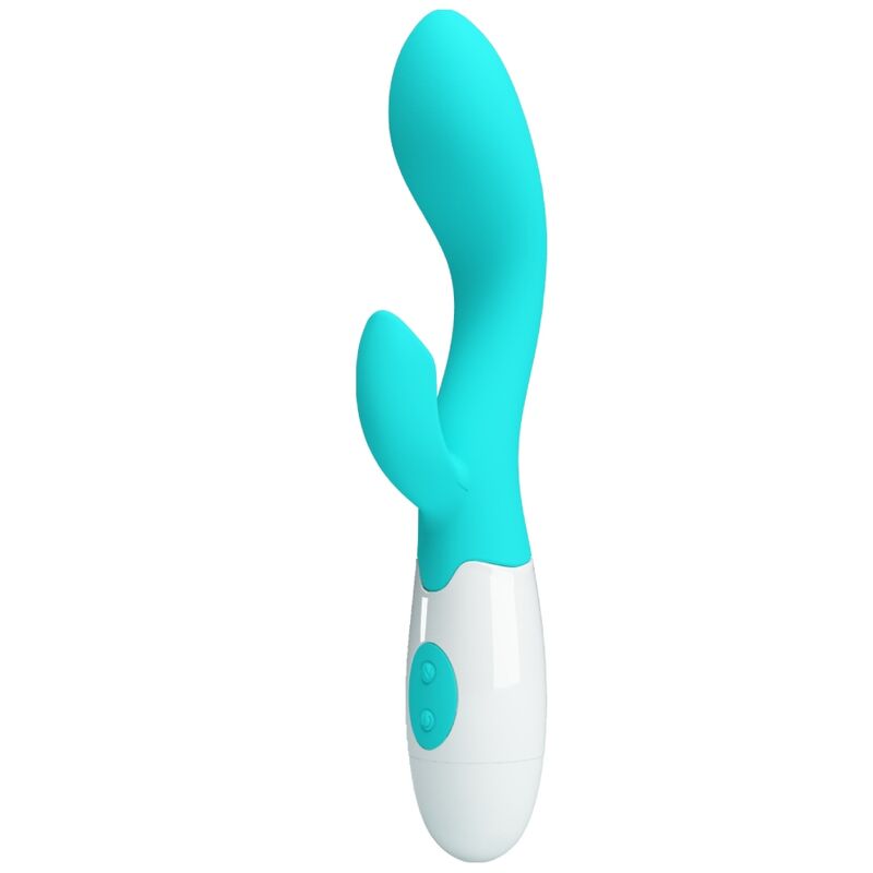 La marca PRETTY LOVE FLIRTATION nos facilita esta imagen de su producto PRETTY LOVE - BRIGHTY VIBRADOR PUNTO G VERDE AGUA para nuestro catálogo.