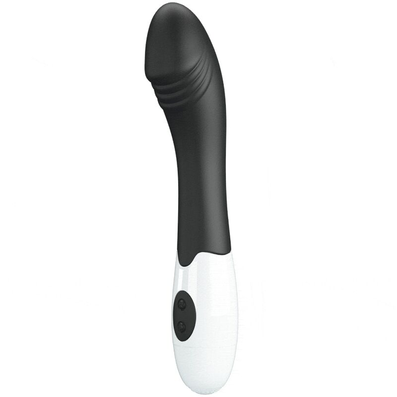La marca PRETTY LOVE FLIRTATION nos facilita esta imagen de su producto PRETTY LOVE - ELEMENTAL VIBRADOR PUNTO G 30 MODOS NEGRO para nuestro catálogo.