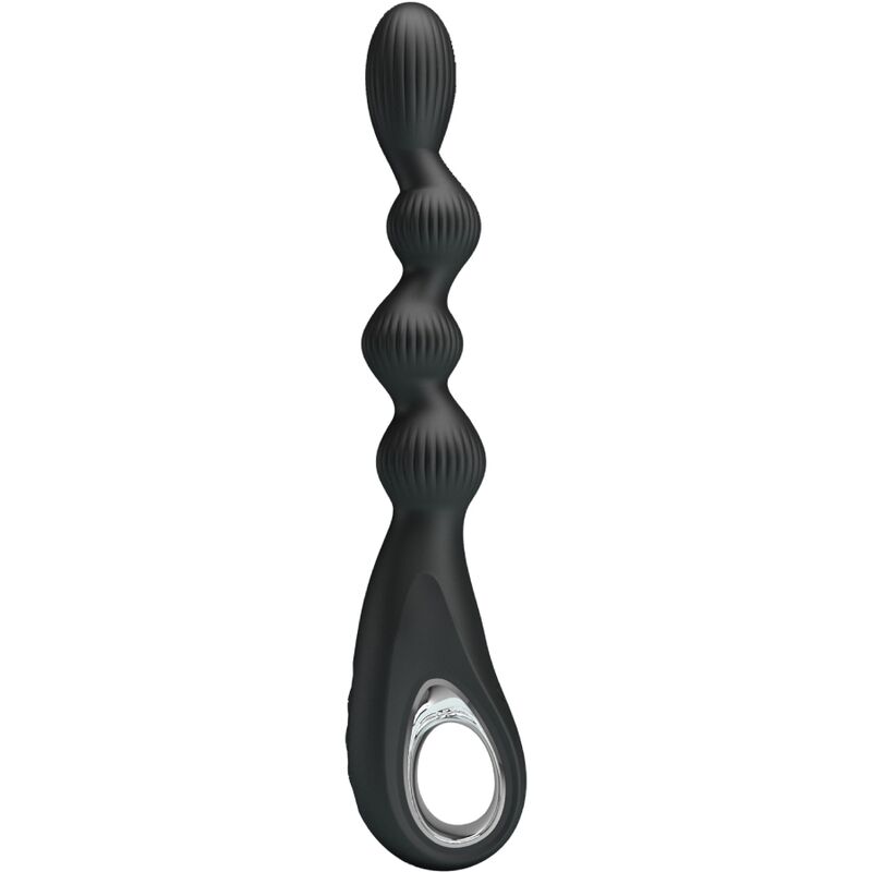 La marca PRETTY LOVE nos facilita esta imagen de su producto PRETTY LOVE - FEDERER VIBRADOR ANAL 12 VIBRACIONES NEGRO para nuestro catálogo.